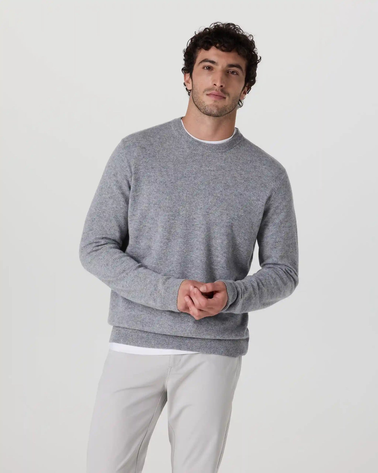Berik Cashmere Sweater | Heather Grey