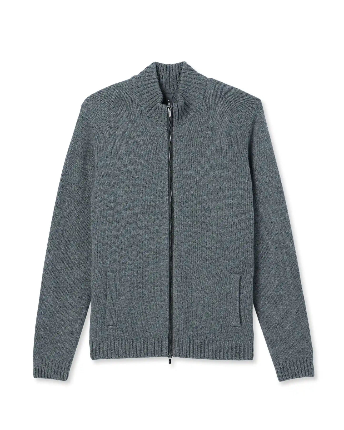 Denver Full Zip Sweater | Charcoal
