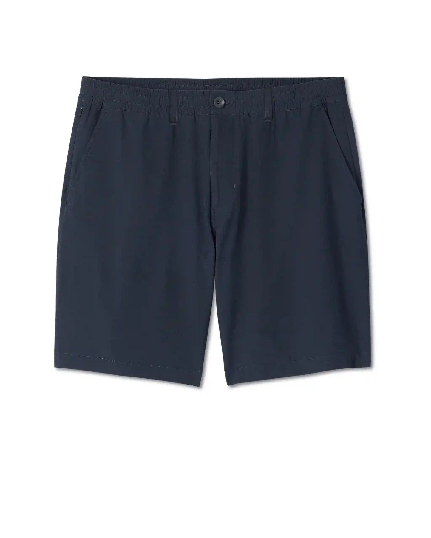 Aim Elastic Waist Short 7" | Navy Linen Texture
