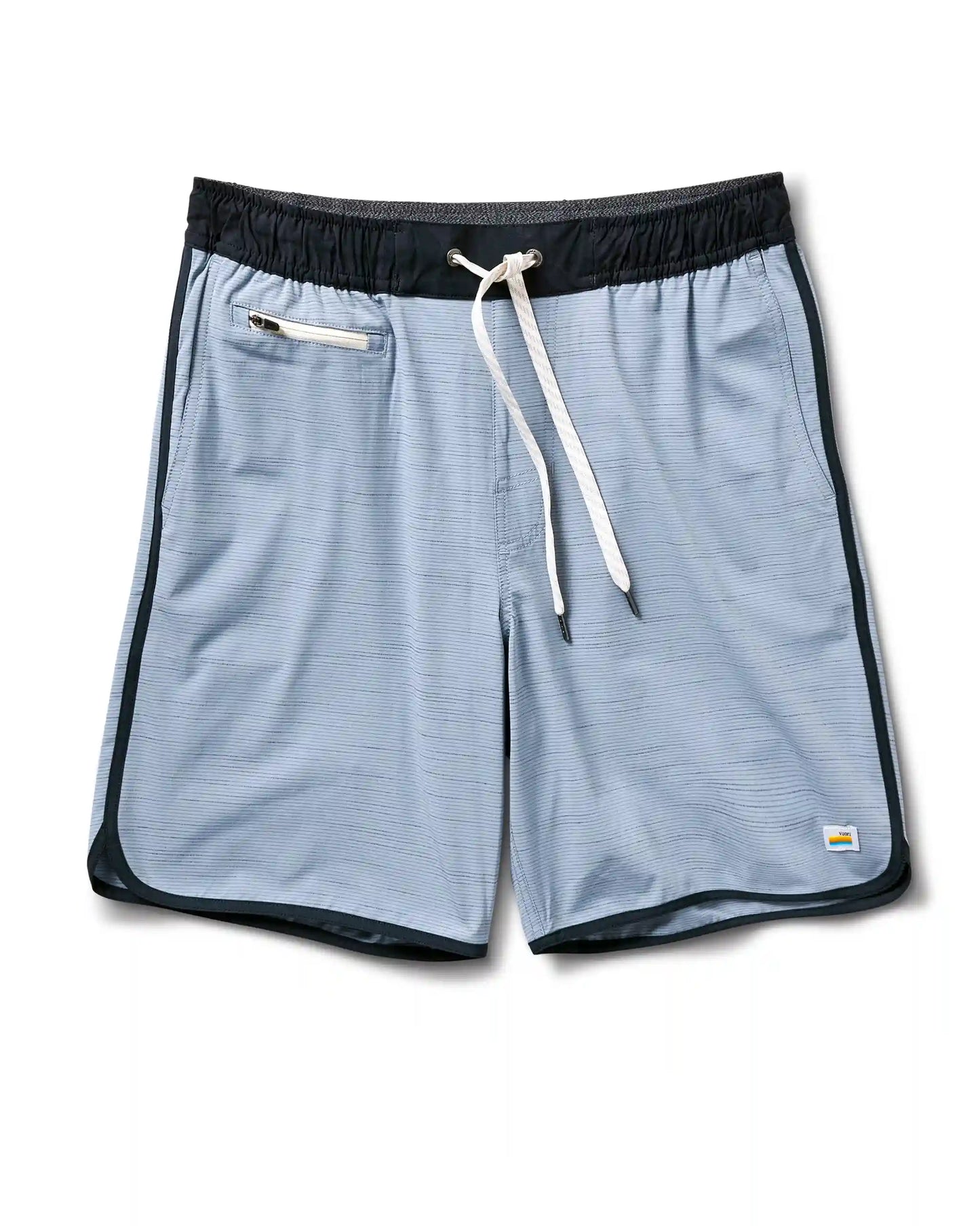 Banks Short Unlined 7" | Light Cloud Slub Stripe