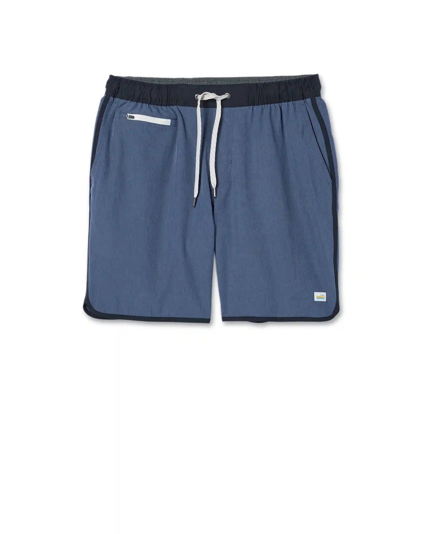 Banks Short Unlined 7" | Azure Linen Texture