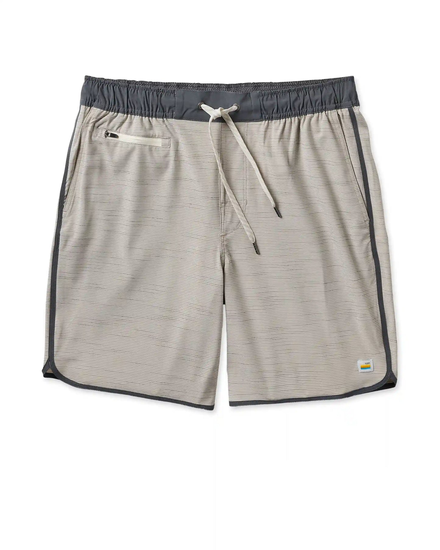 Banks Short Unlined 7" | Beachsand Slub Stripe