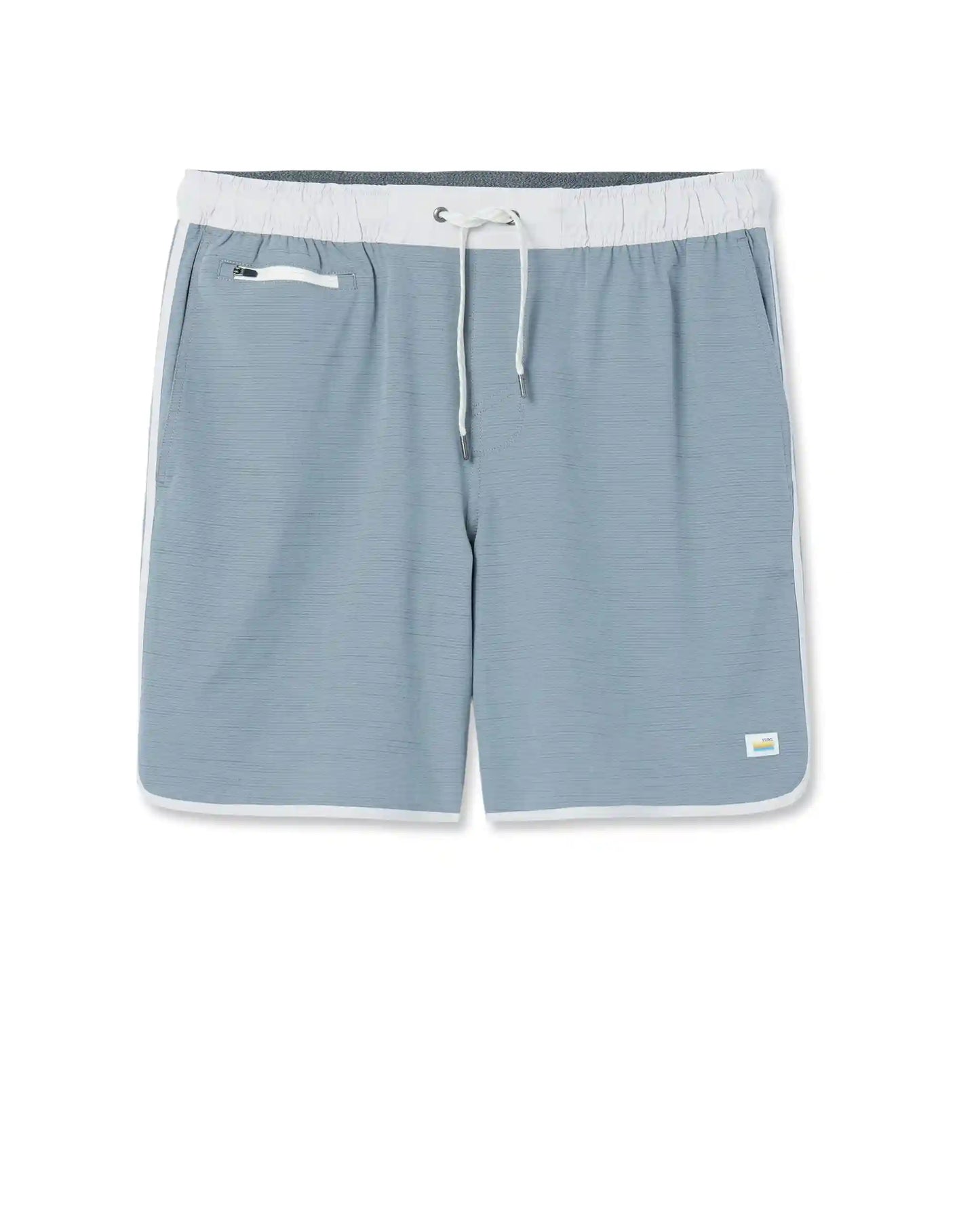 Banks Short Unlined 7" | Dusty Blue Slub Stripe