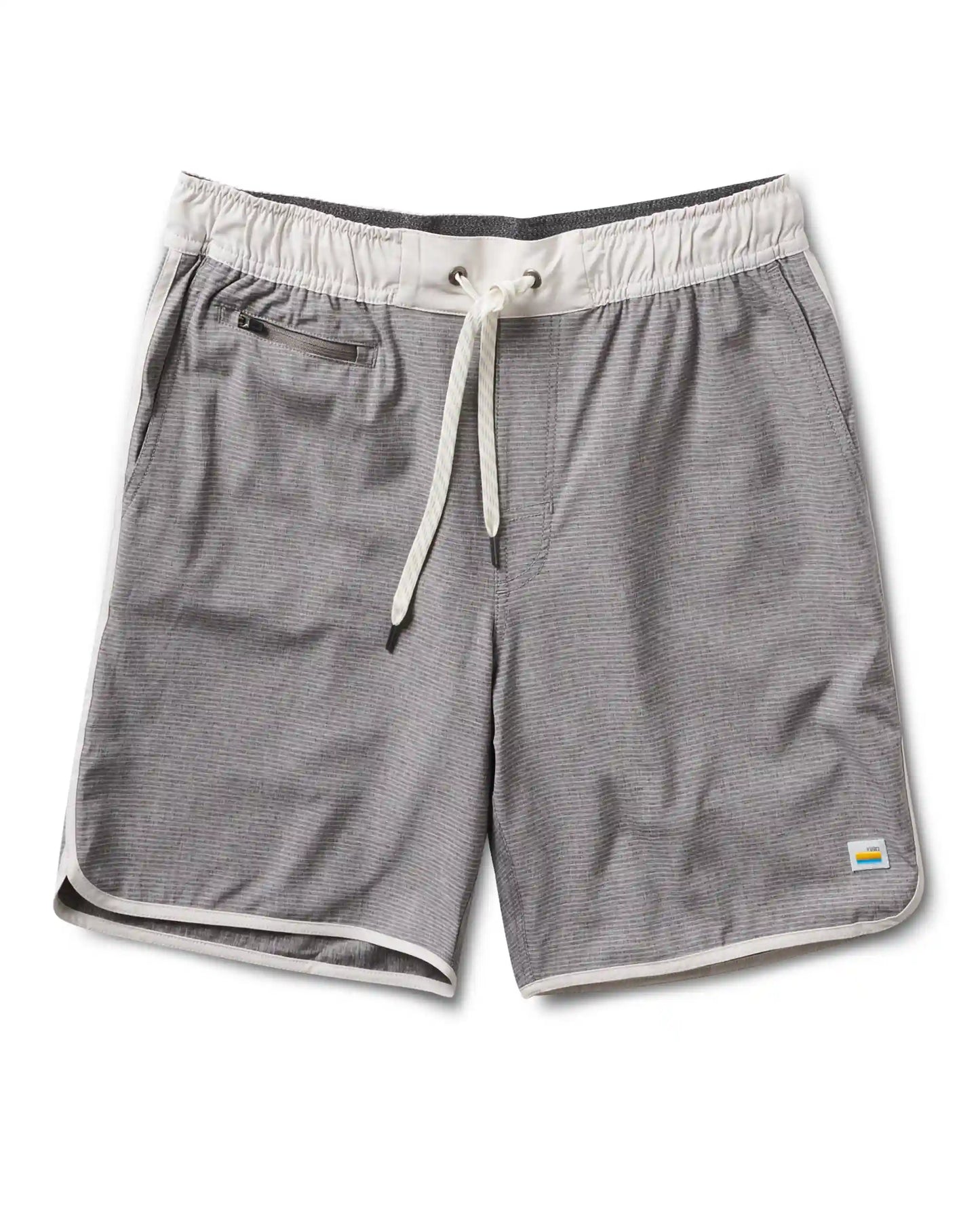 Banks Short Unlined 7" | Grey Engineered Stripe
