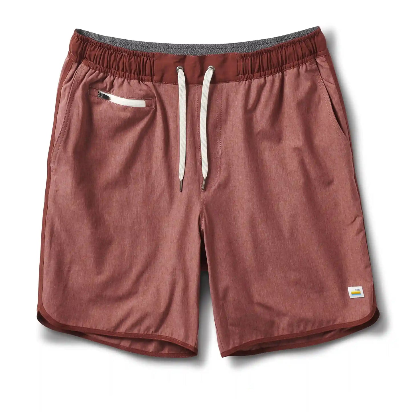 Banks Short Unlined 7" | Red Clay Linen Texture