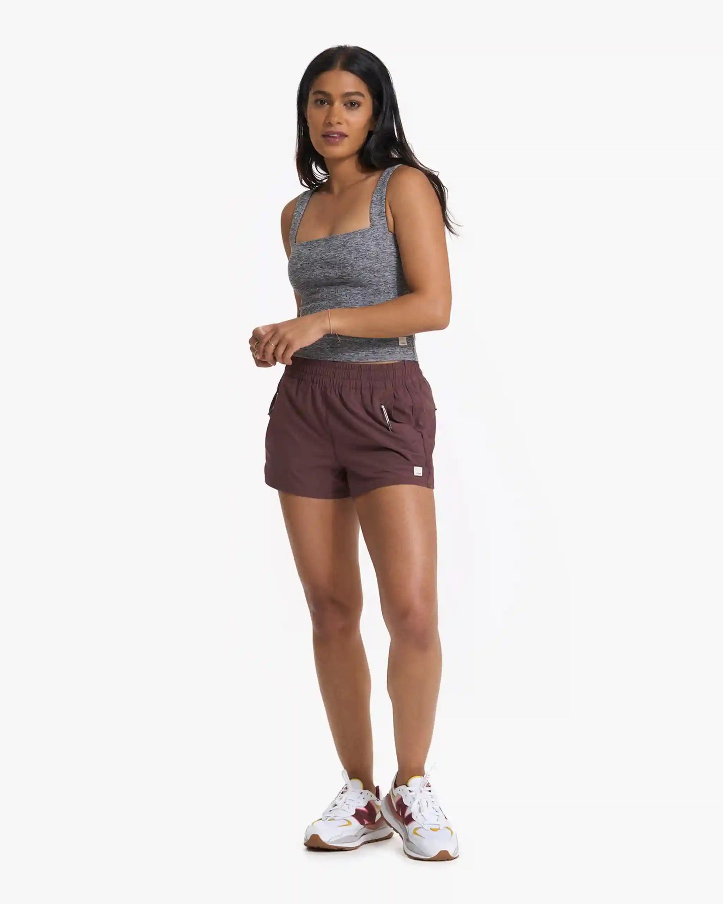 Elevation Square Neck Tank | Heather Grey
