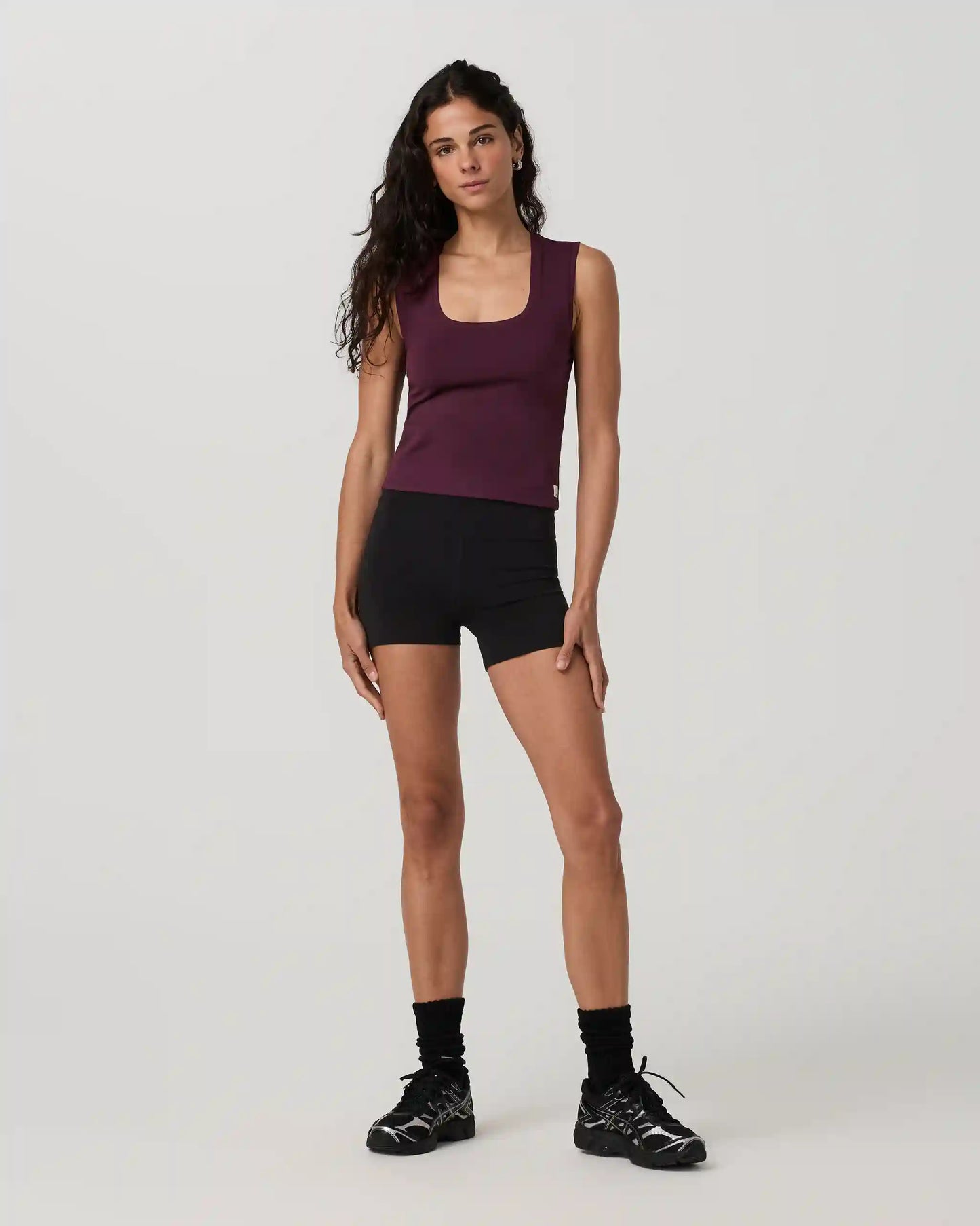 Halo Essential Scoop Tank | Cerise