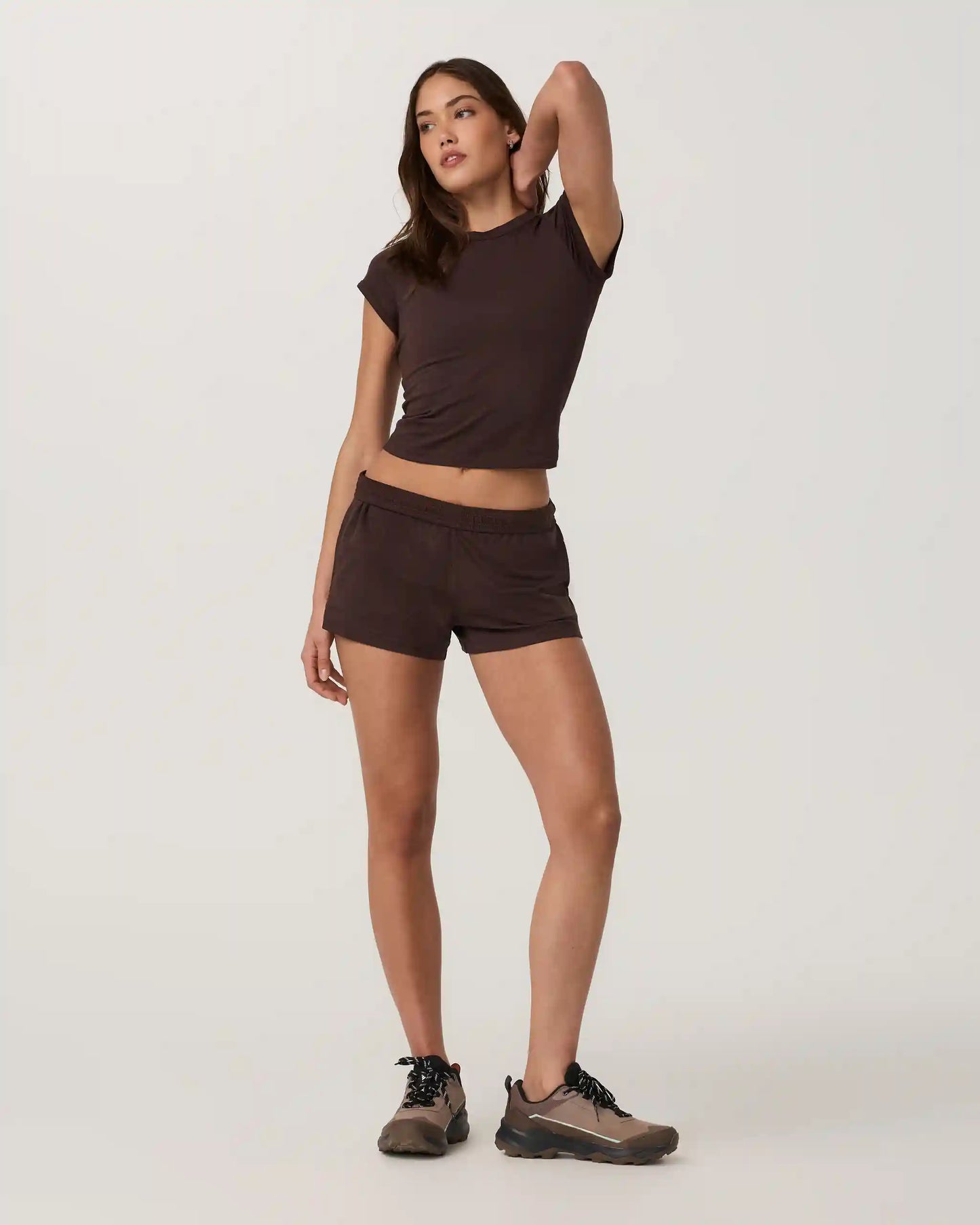 Halo Baby Tee | Java Heather Tonal
