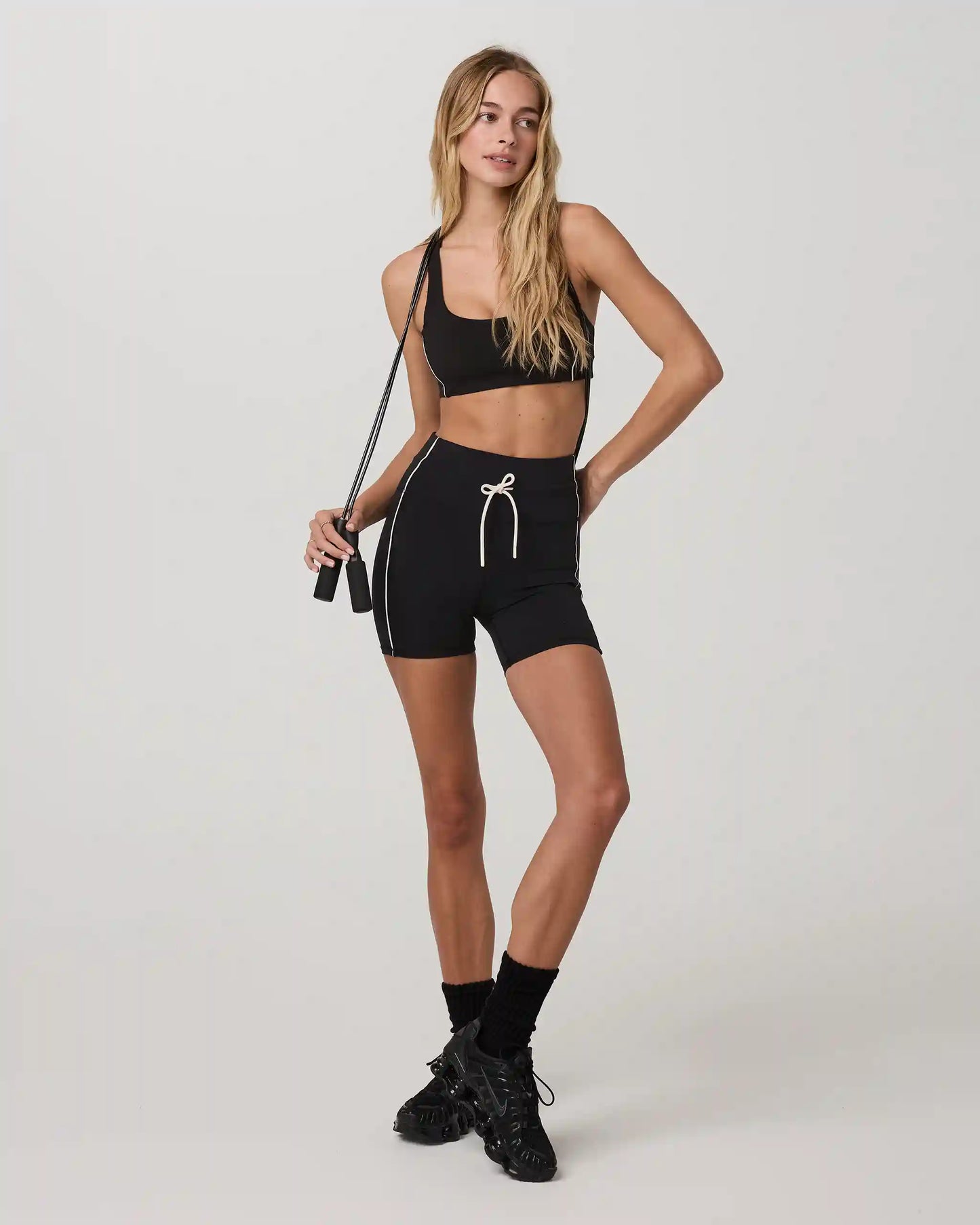 Daily Piped Bra | Black