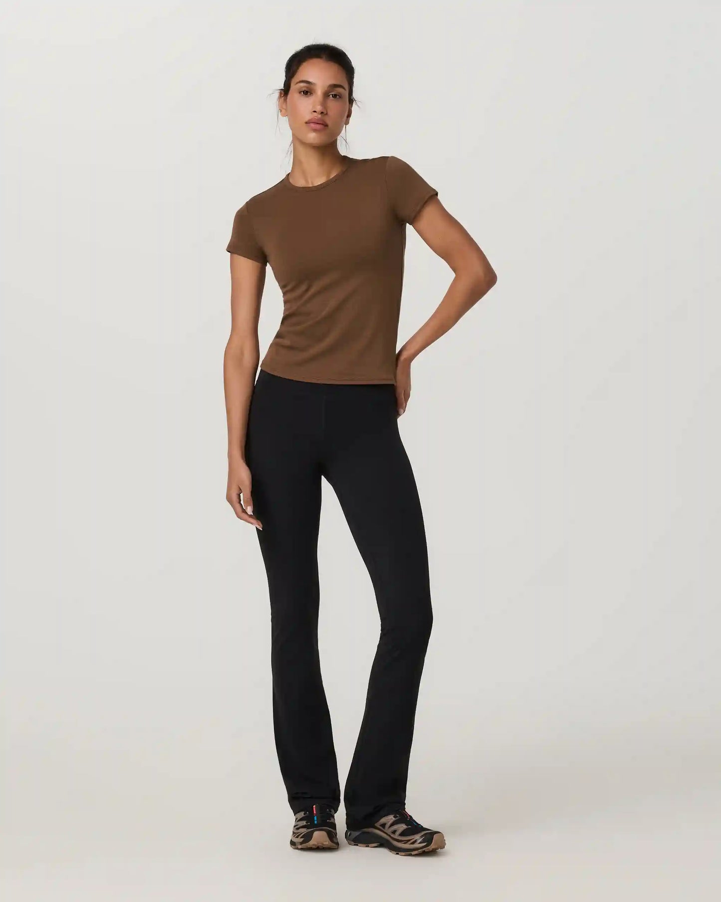 Everyday Cotton Stretch Fitted Tee | Bourbon