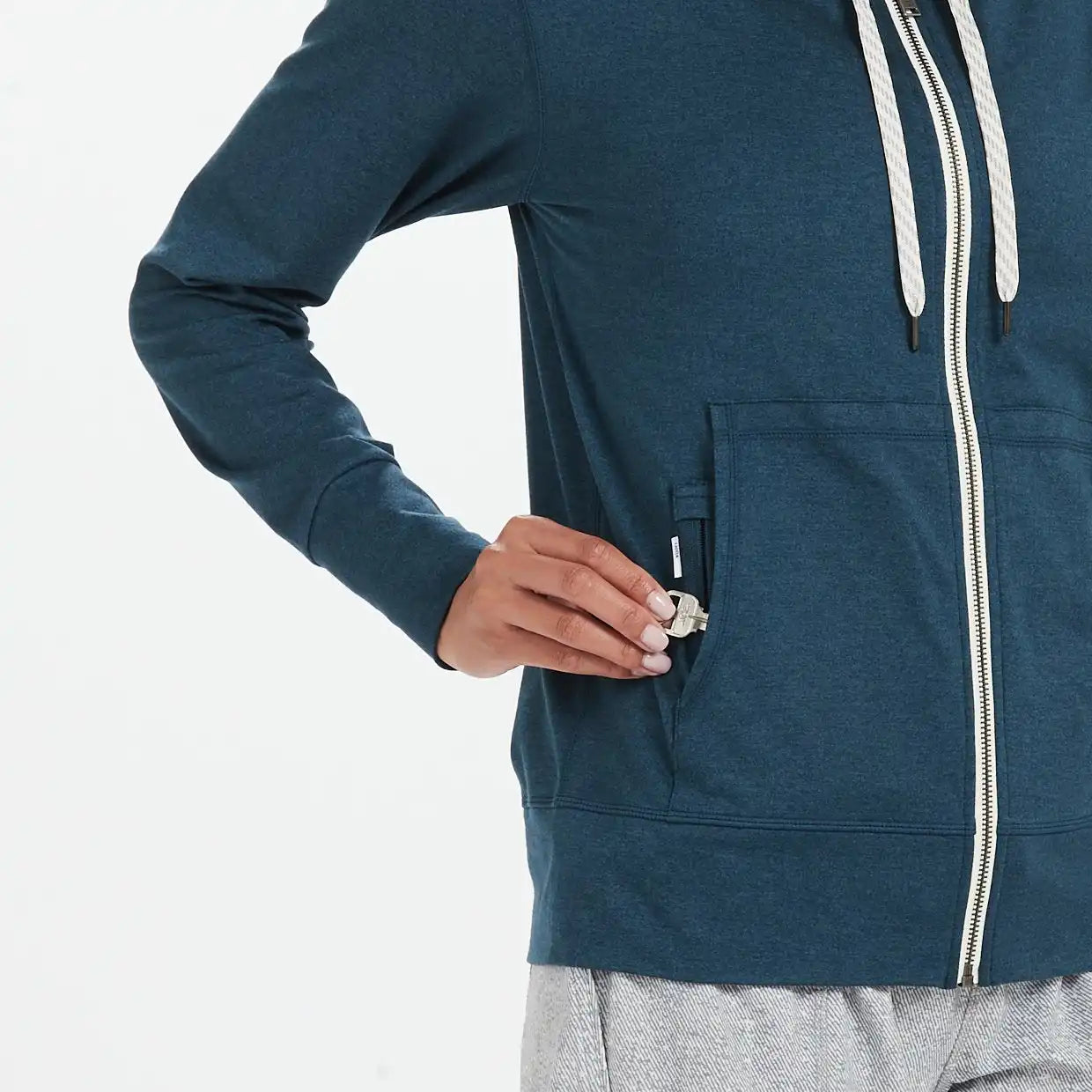 Halo Performance Hoodie | Indigo Heather