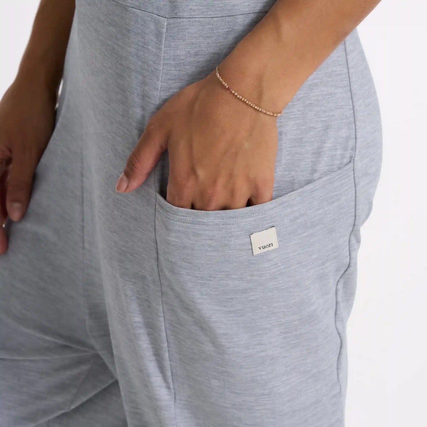 Breezy Jumpsuit | Pale Grey Heather