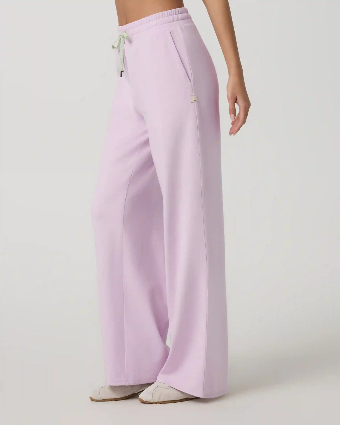 Halo Essential Wideleg Pant | Lilac Breeze Heather