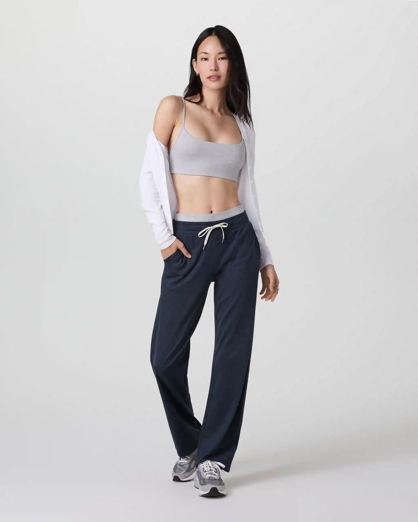 Halo Warm Up Straight Leg | Midnight Heather