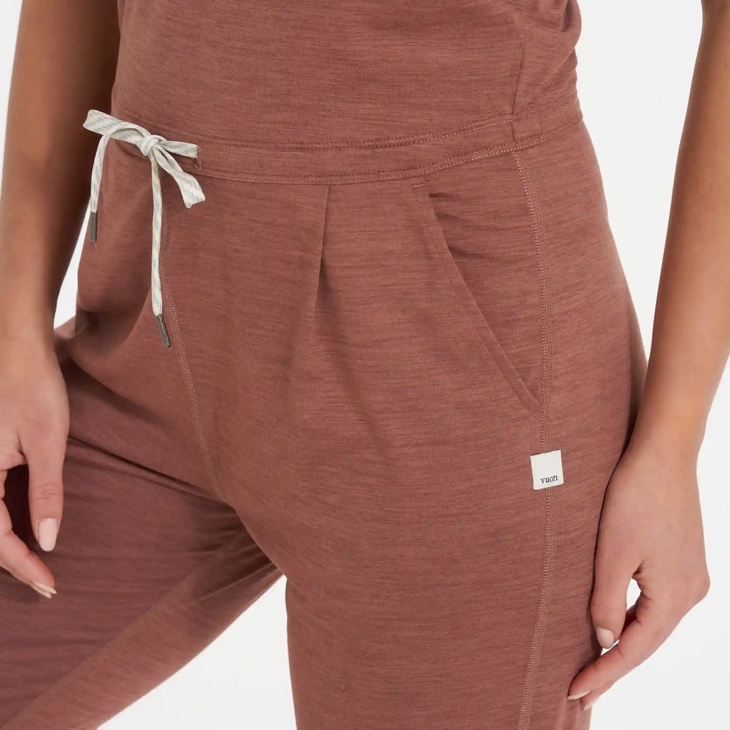 Lux At Ease Jumpsuit | Dark Terracotta Heather