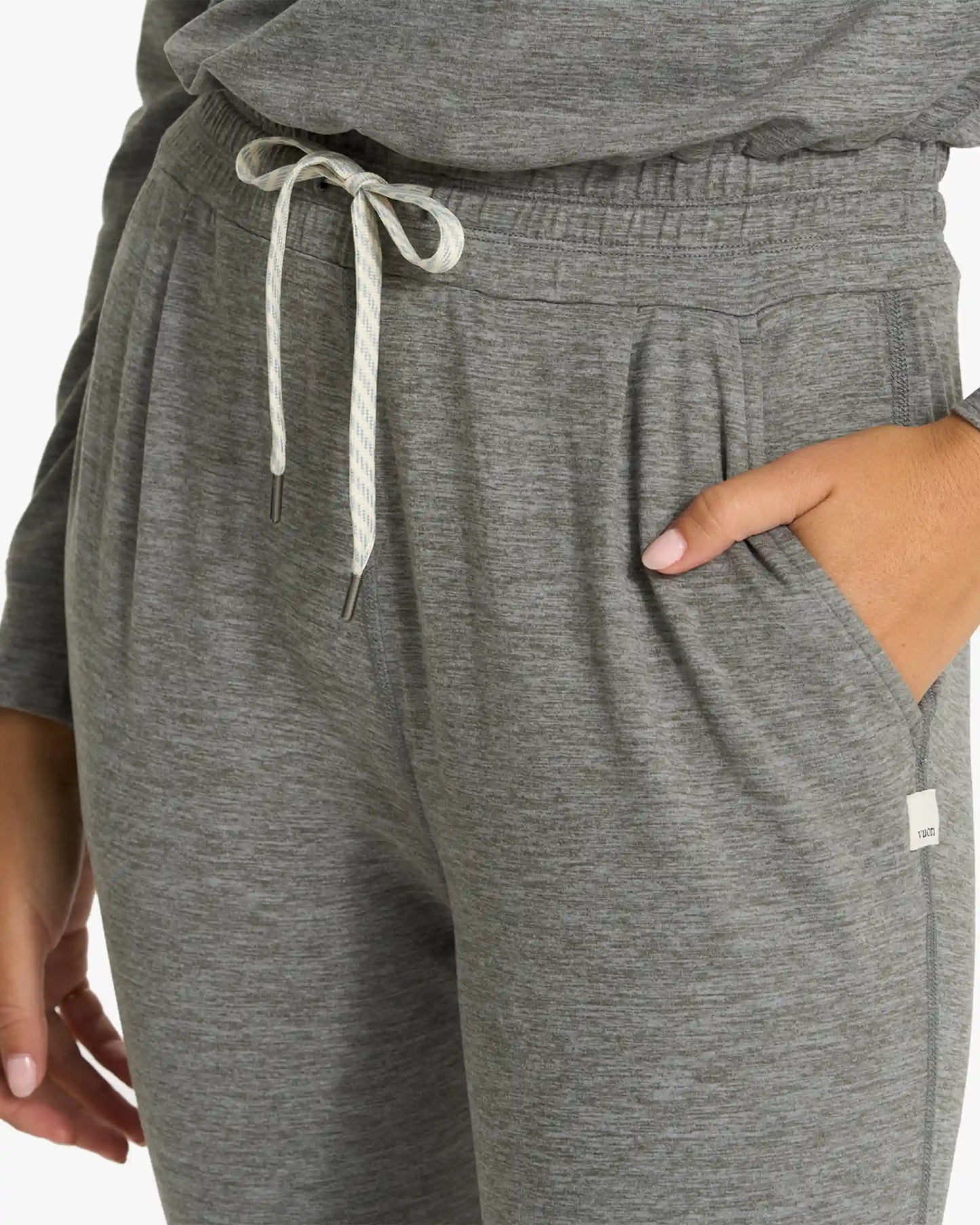 Lux Henley Jumpsuit | Heather Grey