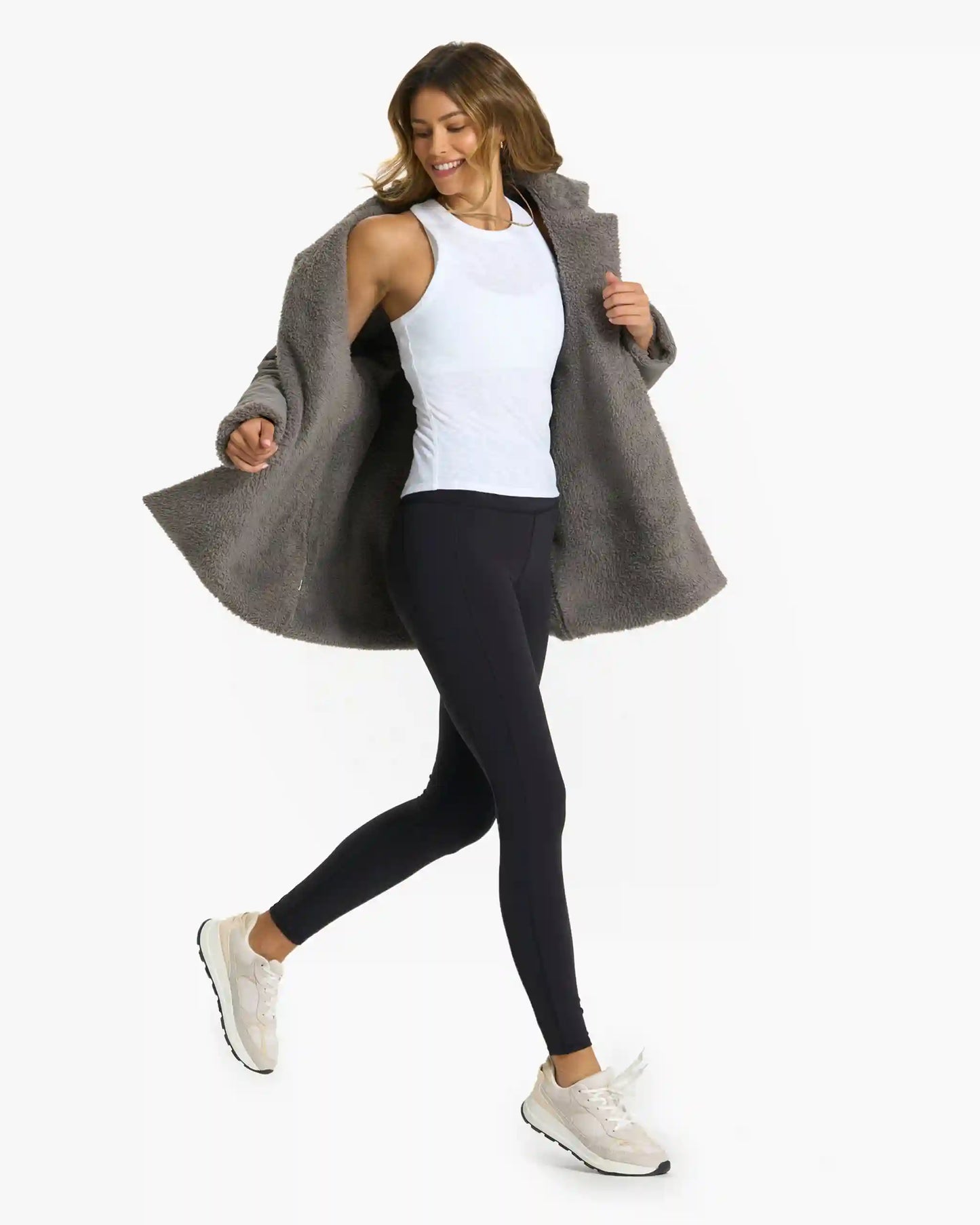 Cozy Sherpa Blazer | Smoke