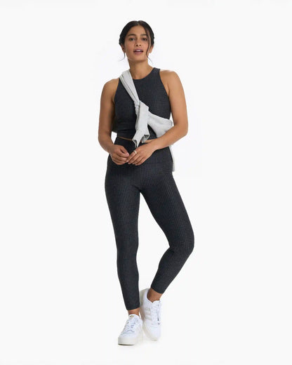 Clean Elevation Legging | Charcoal Heather Gingham