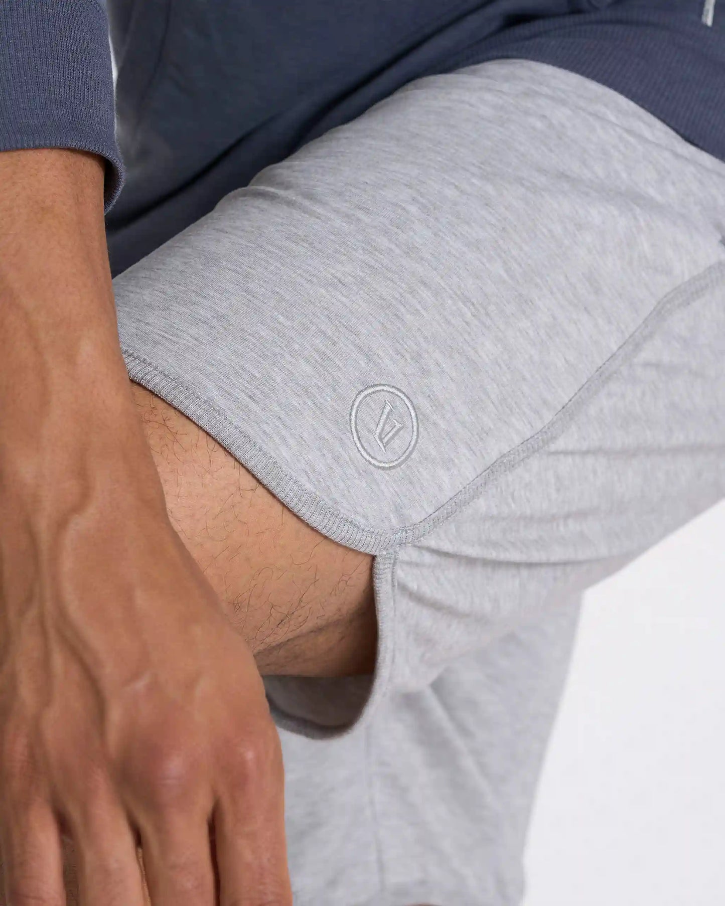 Austin Sweatshort | Light Heather Grey
