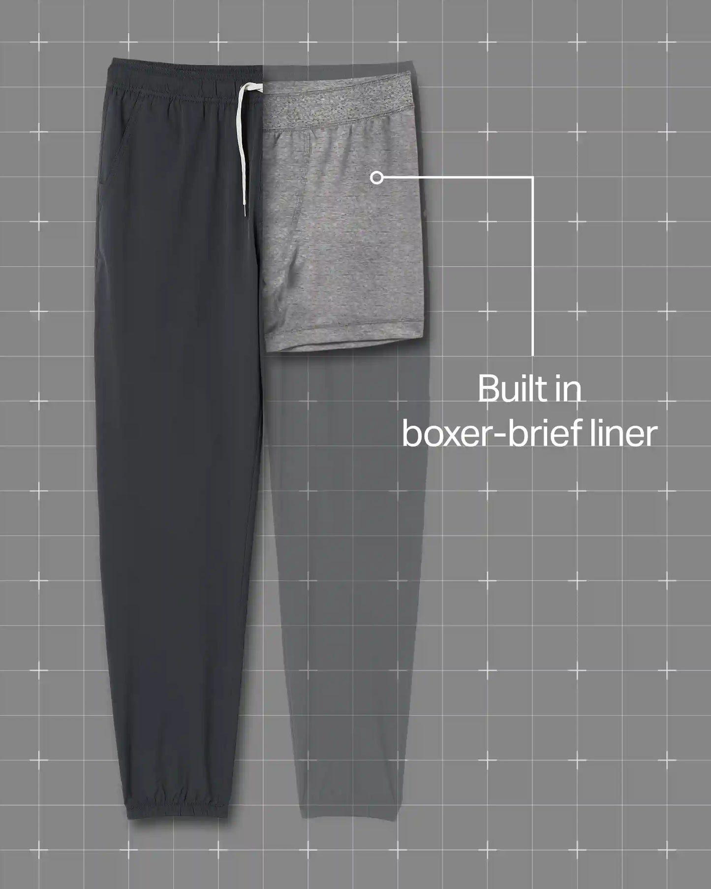 Kore Jogger Lined 28" | Charcoal