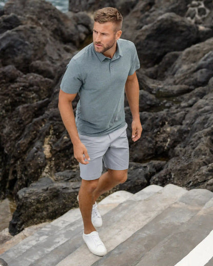 Cascade Elastic Waist Short | Sky Grey