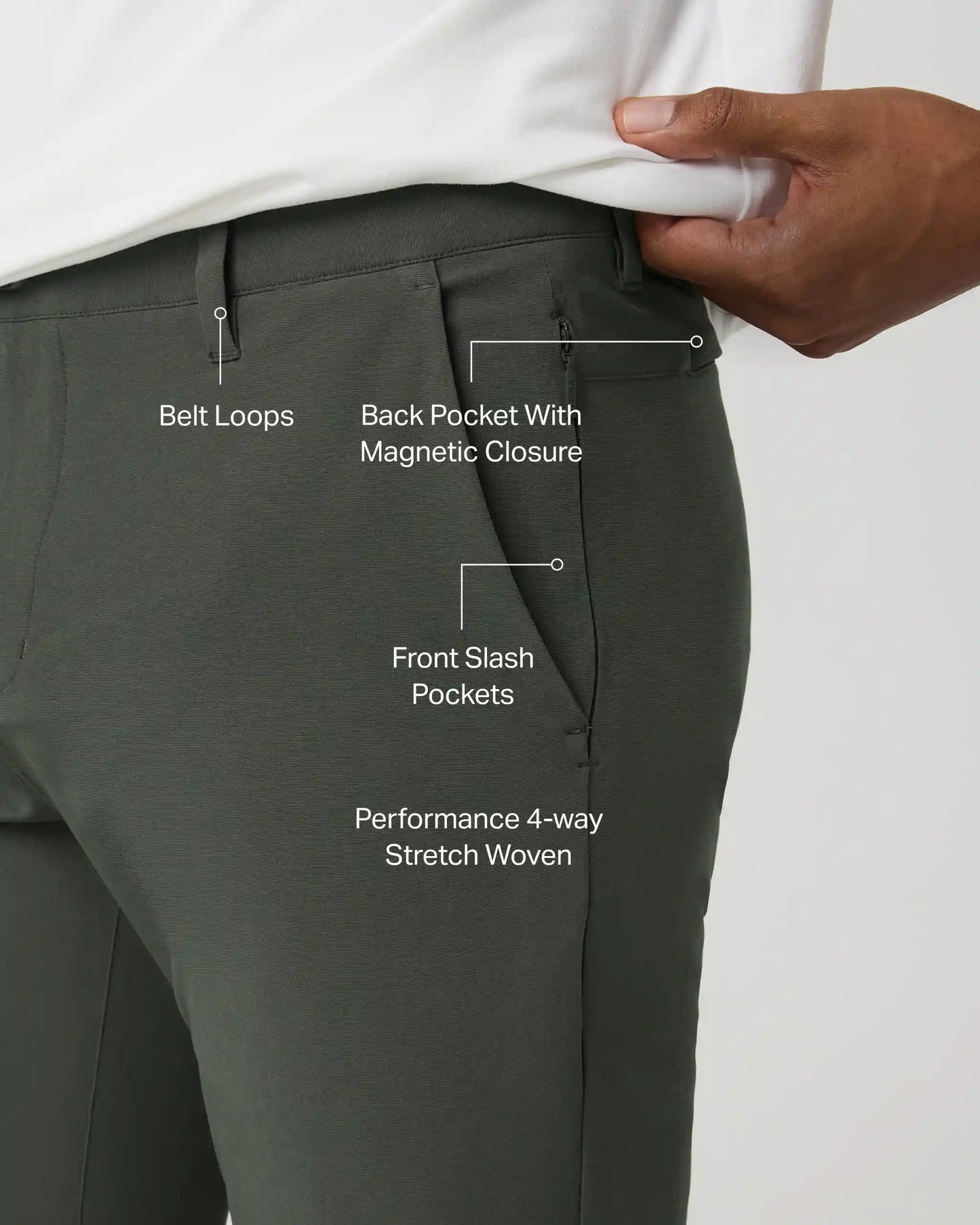 Aim Trouser Athletic Slim Fit 30” | River Rock
