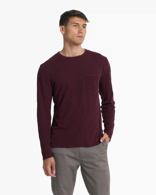 Long Sleeve Rise Tee | Ruby