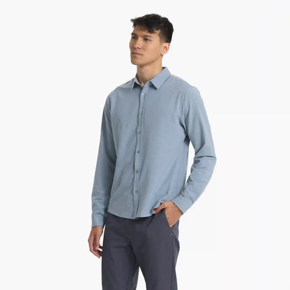 Long Sleeve Bridge Button Down | Light Cloud