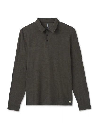 Long Sleeve Strato Tech Polo | Balsam Heather
