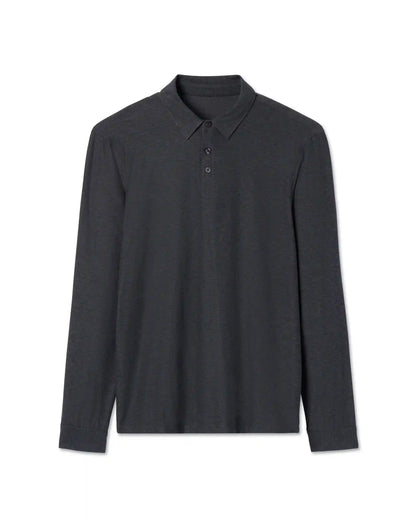 Long Sleeve Strato Tech Polo | Charcoal Heather