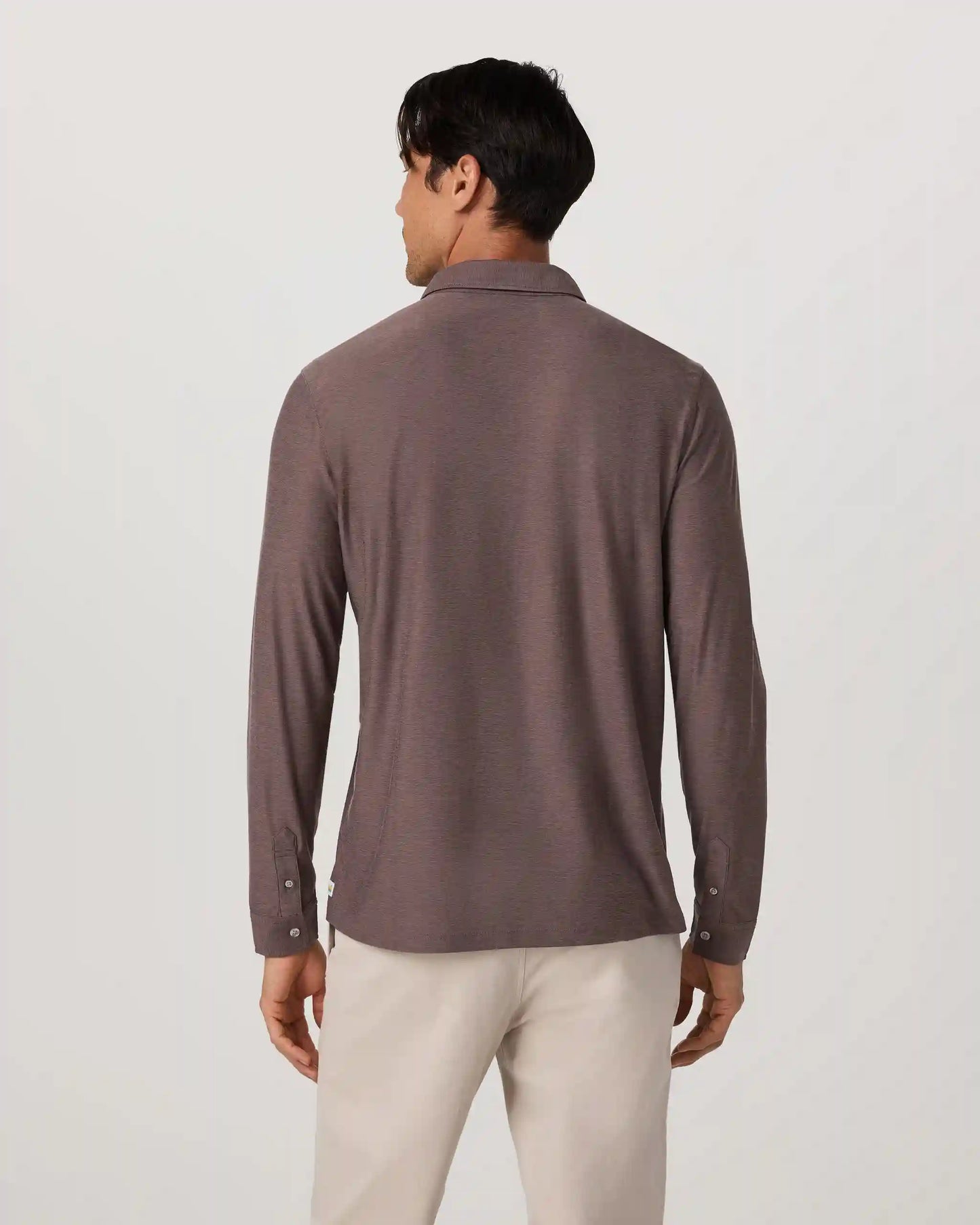 Long Sleeve Strato Tech Polo | Huckleberry Heather