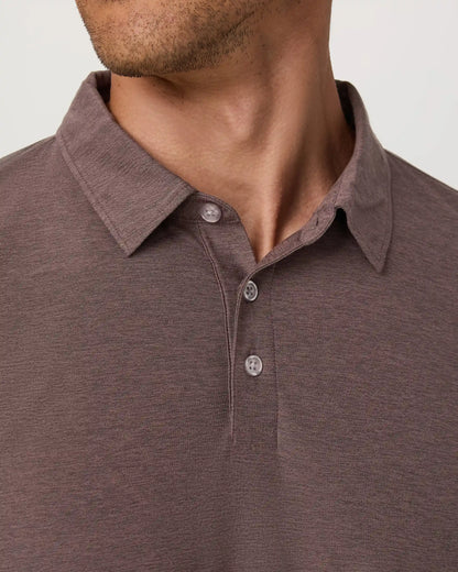 Long Sleeve Strato Tech Polo | Huckleberry Heather