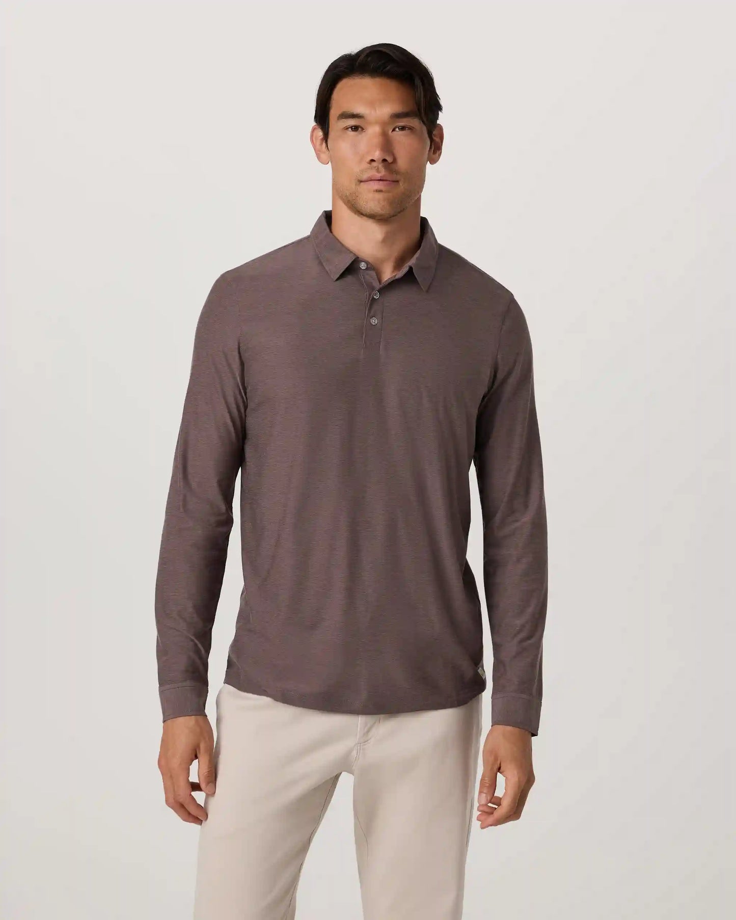 Long Sleeve Strato Tech Polo | Huckleberry Heather