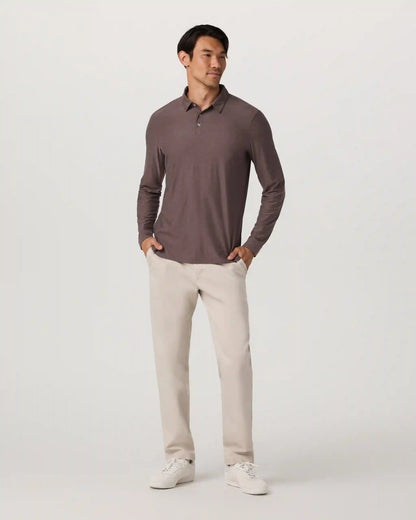 Long Sleeve Strato Tech Polo | Huckleberry Heather