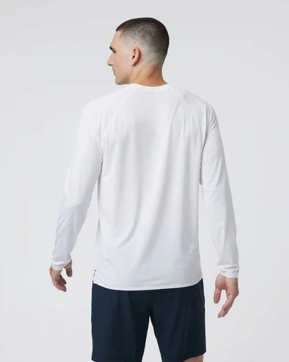 Long Sleeve Viewpoint Performance Tee | White