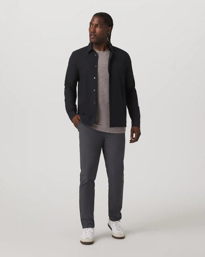 Long Sleeve Manhattan Button Down | Black