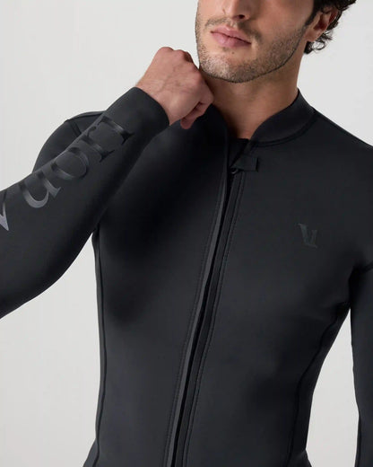 Long Sleeve Yulex Wetsuit Top | Washed Black