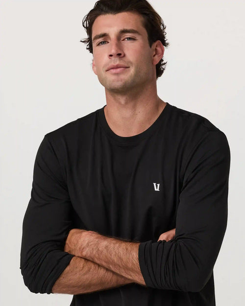 Long Sleeve Clearview Seamless Tee | Black