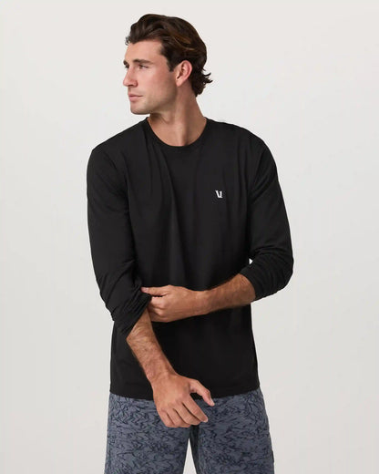 Long Sleeve Clearview Seamless Tee | Black
