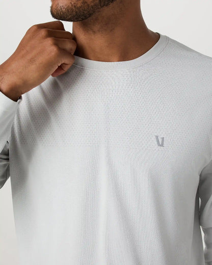Long Sleeve Clearview Seamless Tee | Frost Grey