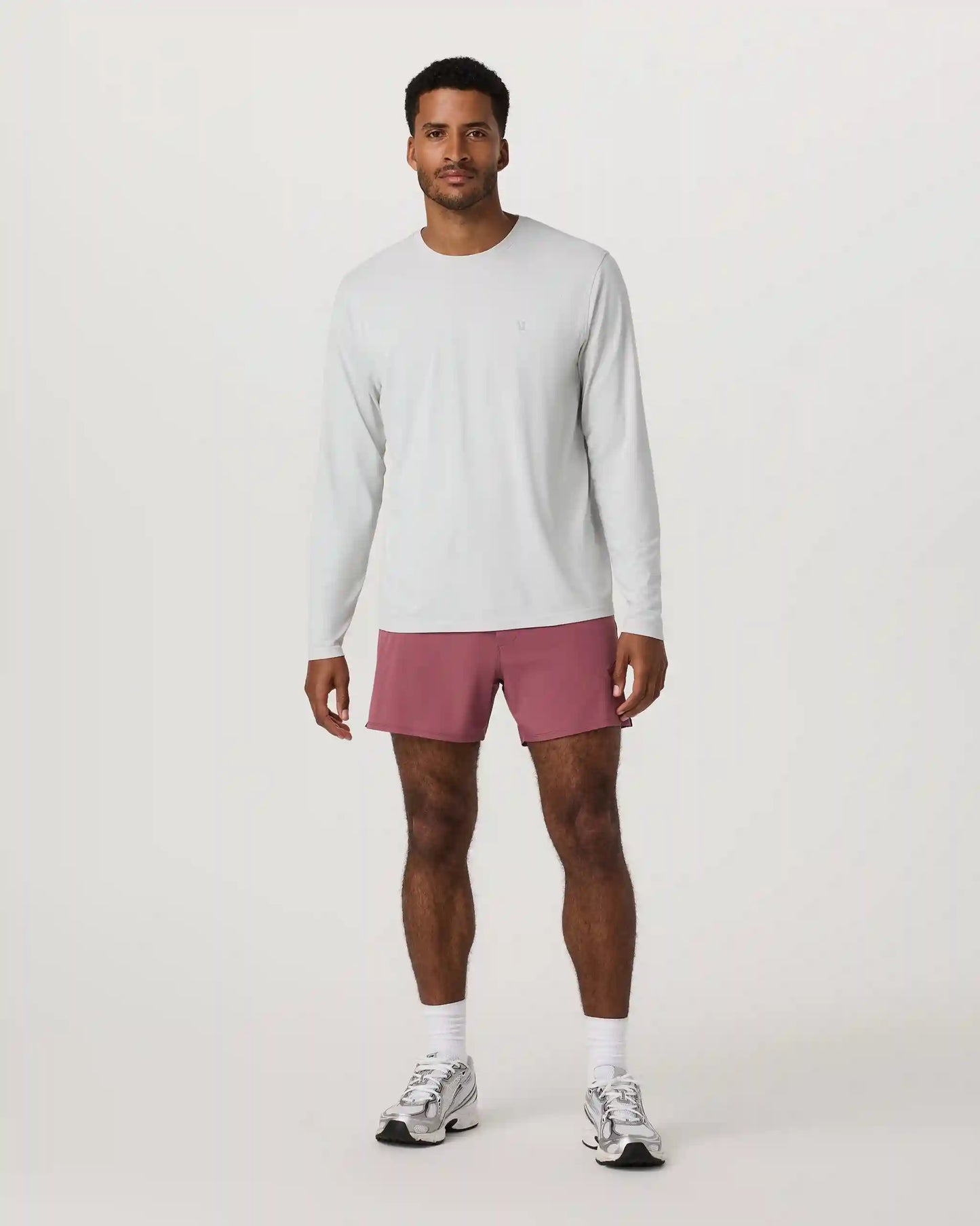 Long Sleeve Clearview Seamless Tee | Frost Grey