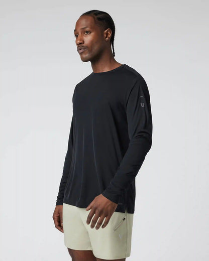 Long Sleeve Terra Run Tee | Black