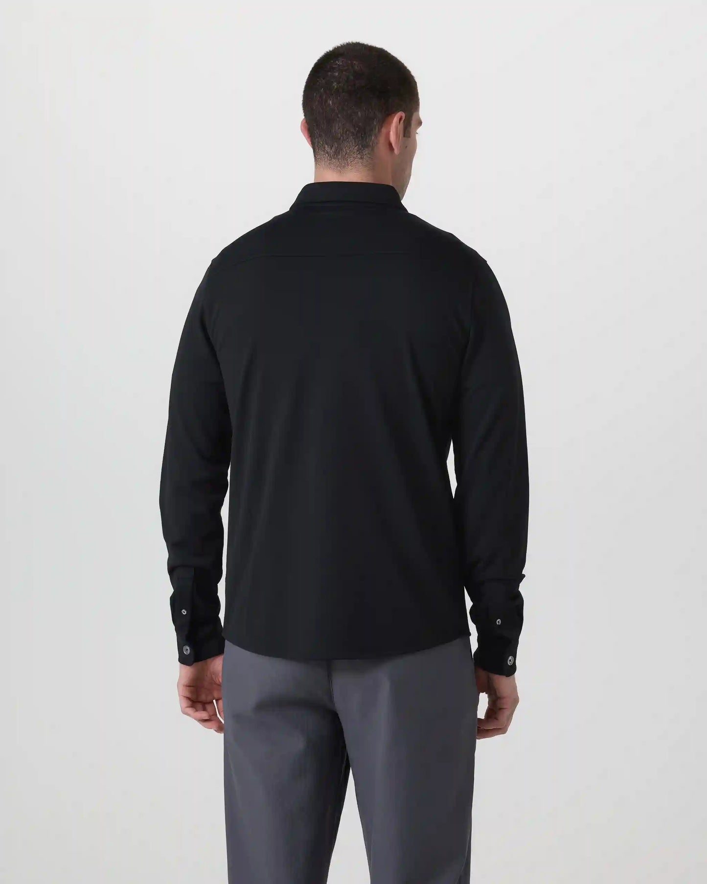 Long Sleeve North Beach Button Down | Black