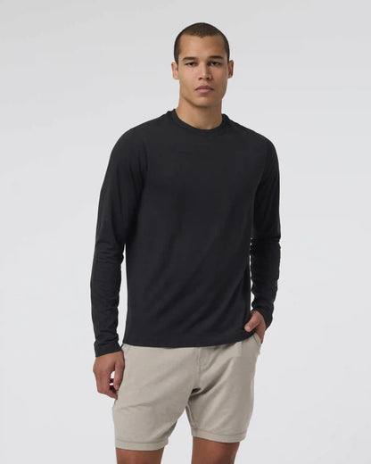 Long Sleeve Ponto Performance Tee | Black Heather