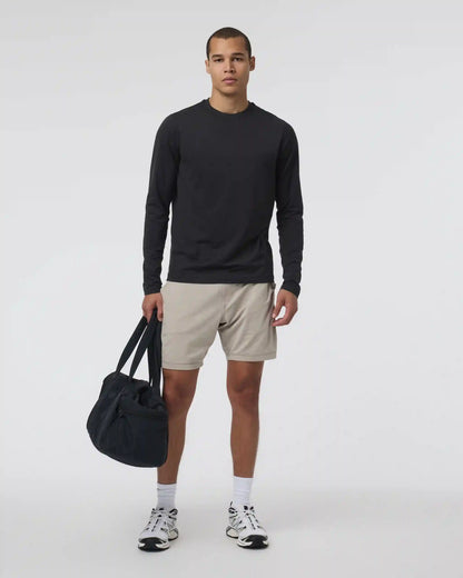 Long Sleeve Ponto Performance Tee | Black Heather
