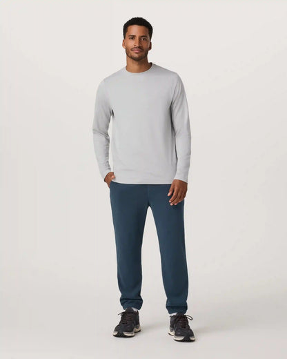 Long Sleeve Ponto Performance Tee | Frost Grey Heather