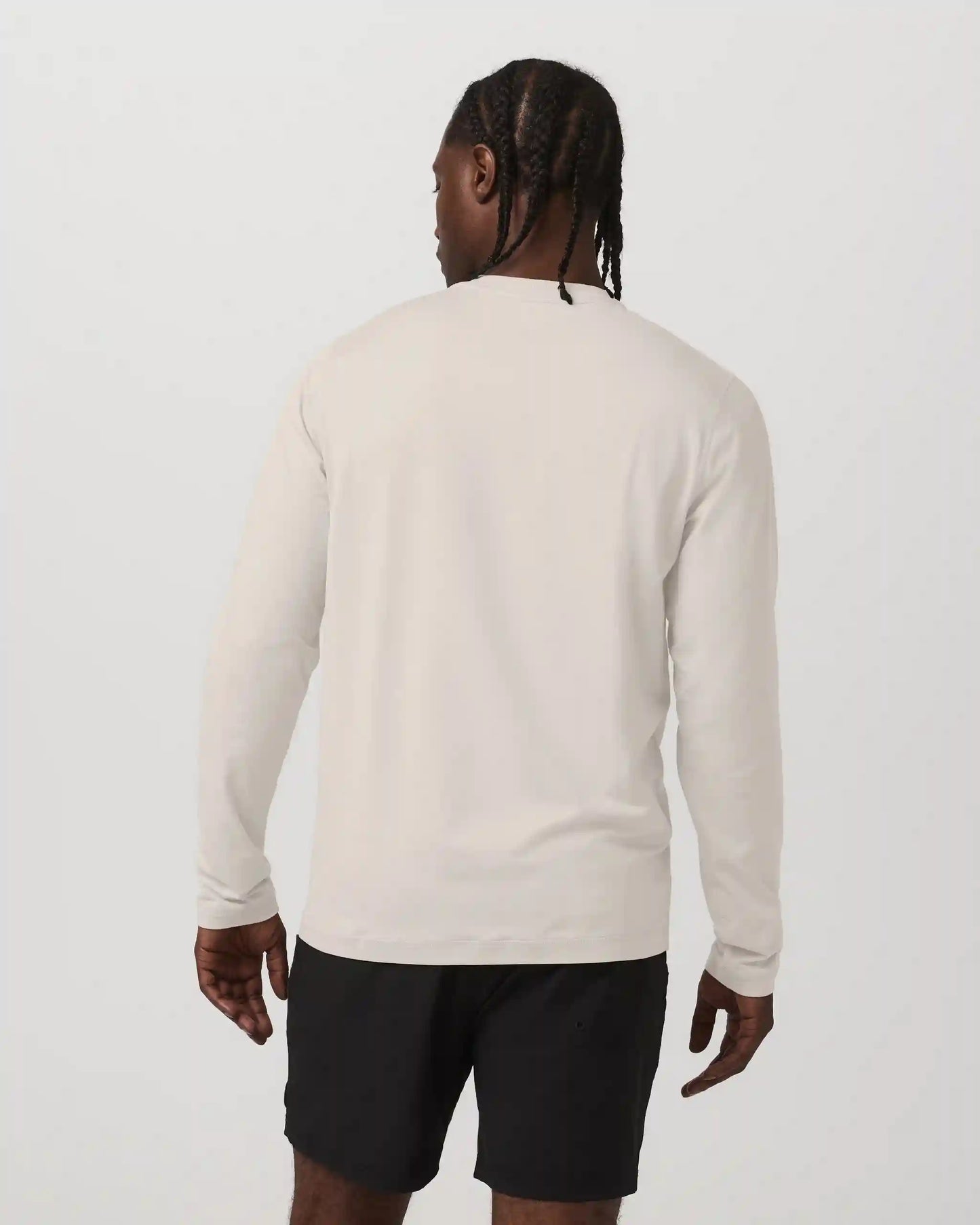 Long Sleeve Ponto Performance Tee | Oatmeal Heather