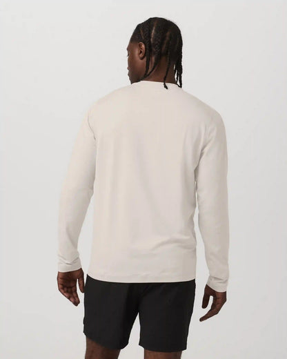 Long Sleeve Ponto Performance Tee | Oatmeal Heather