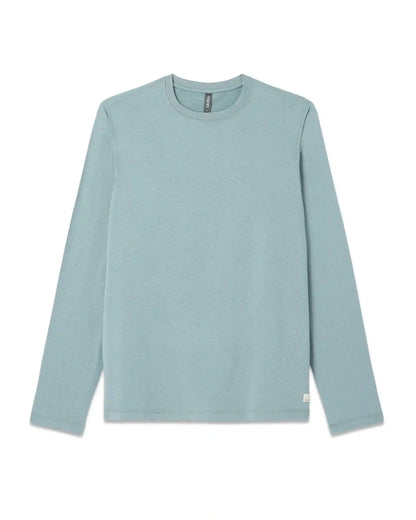 Long Sleeve Ponto Performance Tee | Misty Blue Heather