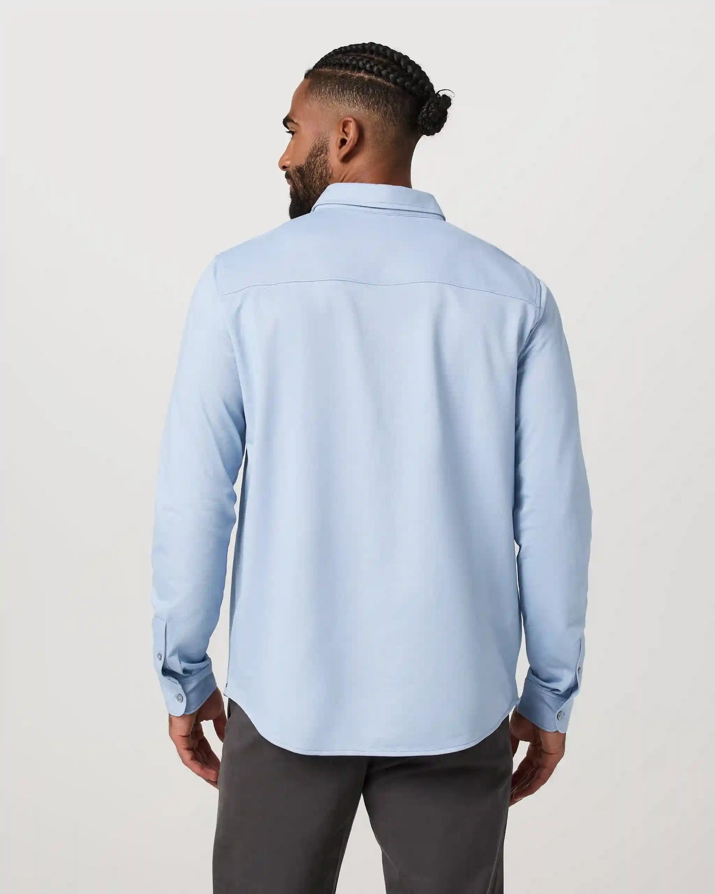 Long Sleeve Knit Oxford Button Down - Classic Fit | Blue Dusk